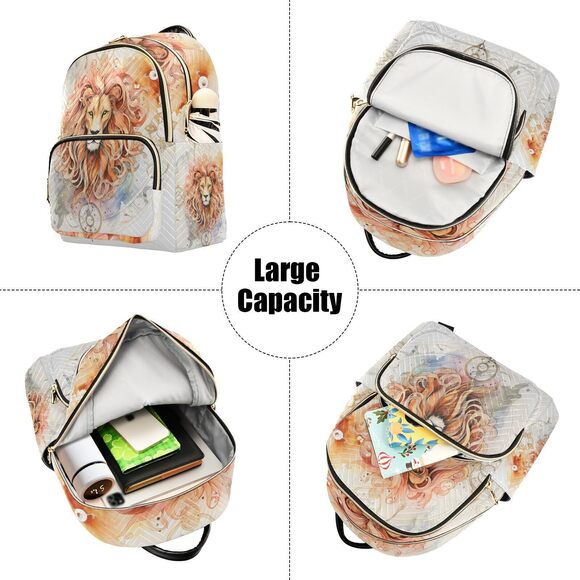 9899 Lion Mini Backpack Purse Travel Bag Lightweight Shoulder Bag Fashion main image 4